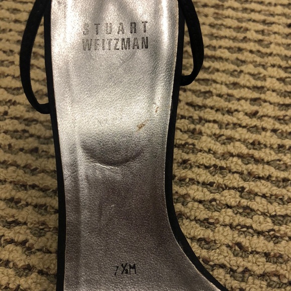 Stuart Weitzman black rhinestone heels. Size 7.5 - Picture 7 of 8